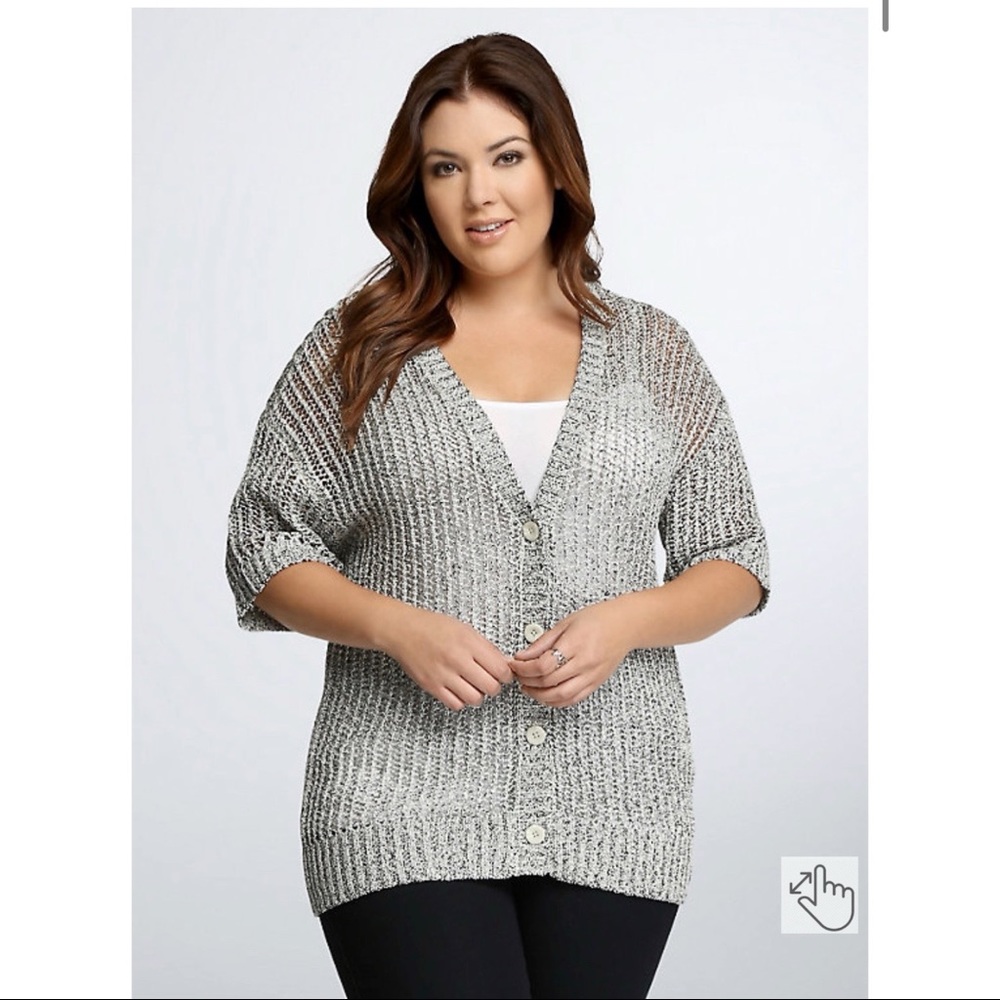 Torrid Open Stitch Cardigan 3x